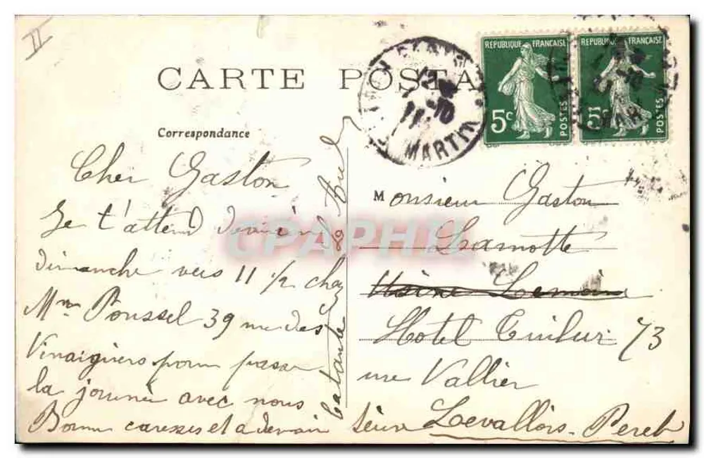 Paris (27) — Die Börse (Vorderseite) — J. H. — n° 436 - Rückseite