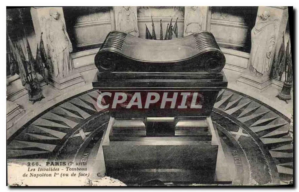 Les Invalides - Grabmal von Napoleon I (Vorderansicht) — Paris (7. Arrondissement) — Künstleredition C. M. Paris, Nr. 266 - Vorderseite