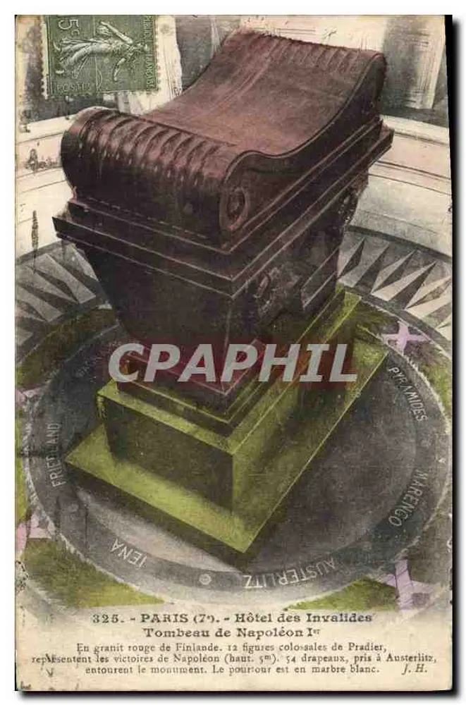Grabmal von Napoleon I. — Hôtel des Invalides — Edition der Gesellschaft der Freunde des Militärmuseums - Vorderseite