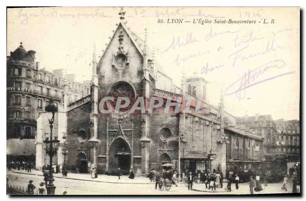 Lyon — A Igreja de São Bonaventura — L. B. n°86 - Frente