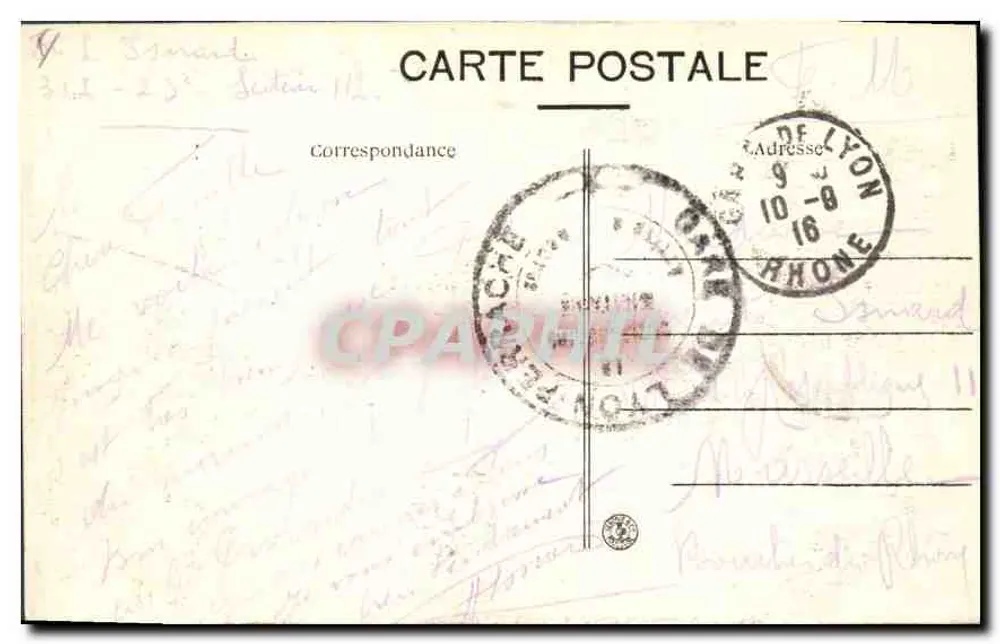 Lyon — A Igreja de São Bonaventura — L. B. n°86 - Verso