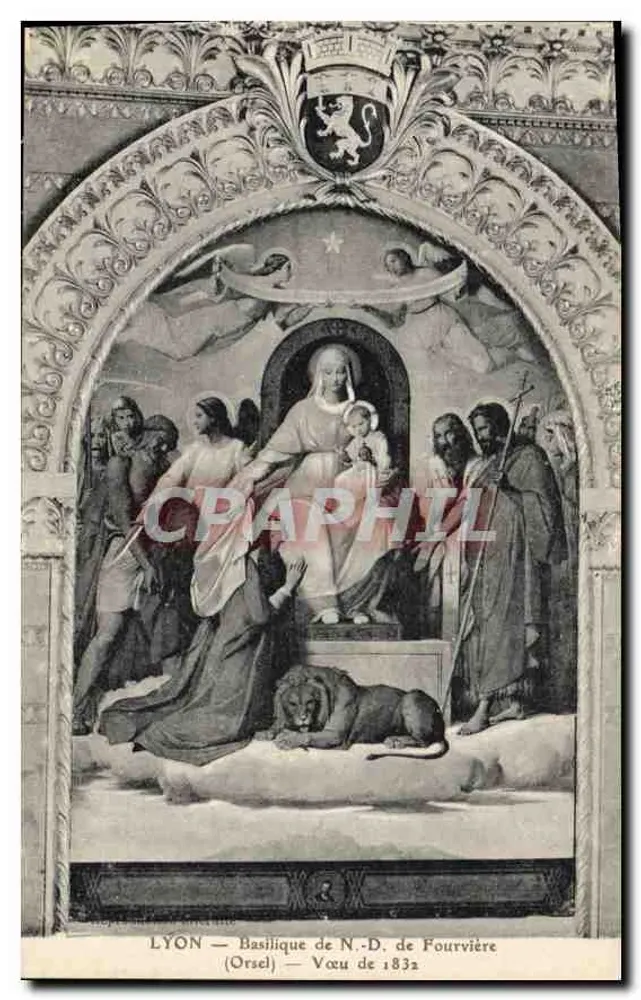 LYON — Basilika Unserer Herrin von Fourvière — Gelübde von 1832 - Vorderseite