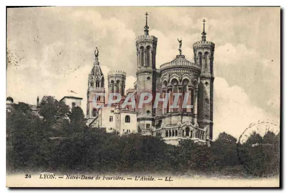 LYON — Nossa Senhora de Fourvière — A Abside — LL. - Frente