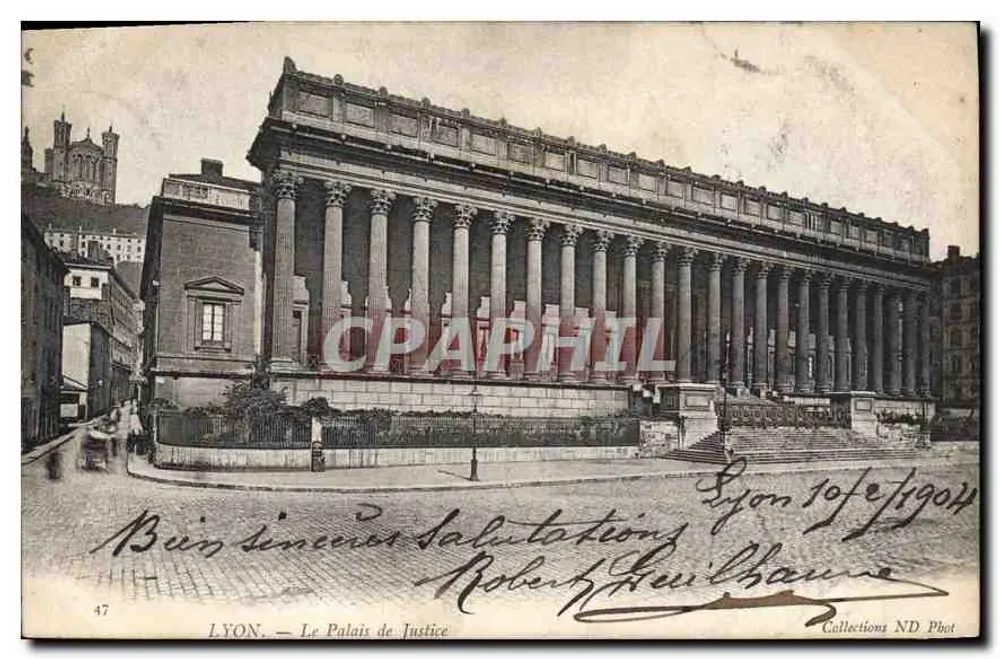 LYON. — O Palácio de Justiça — Coleções ND Fotografia n°47 - Frente