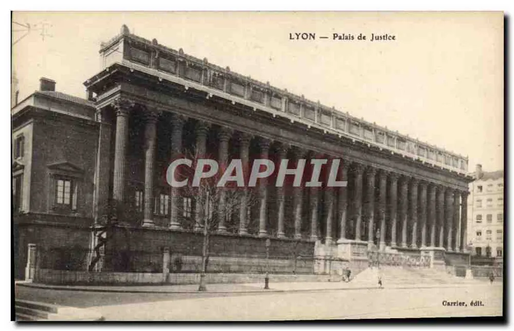LYON — Palácio de Justiça — Carrrier, editor - Frente