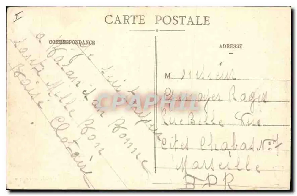 LYON. - Palácio de Justiça — S. Fargeas, editor, Lyon, n° 5504 - Verso