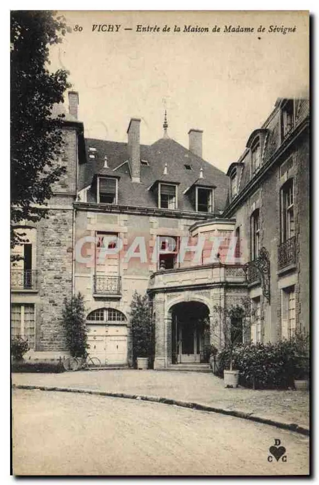 Vichy — Eingang zur Wohnung der Madame de Sévigné - Vorderseite