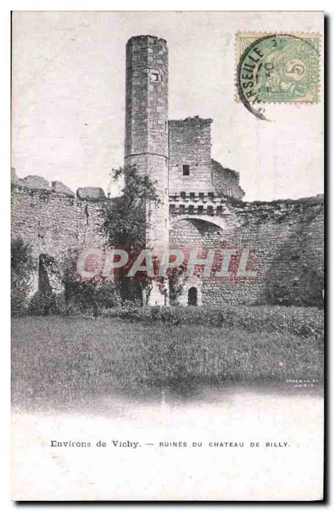 Omgeving van Vichy — Ruïnes van het kasteel van Billy — Staer & Cie, Parijs - Voorkant