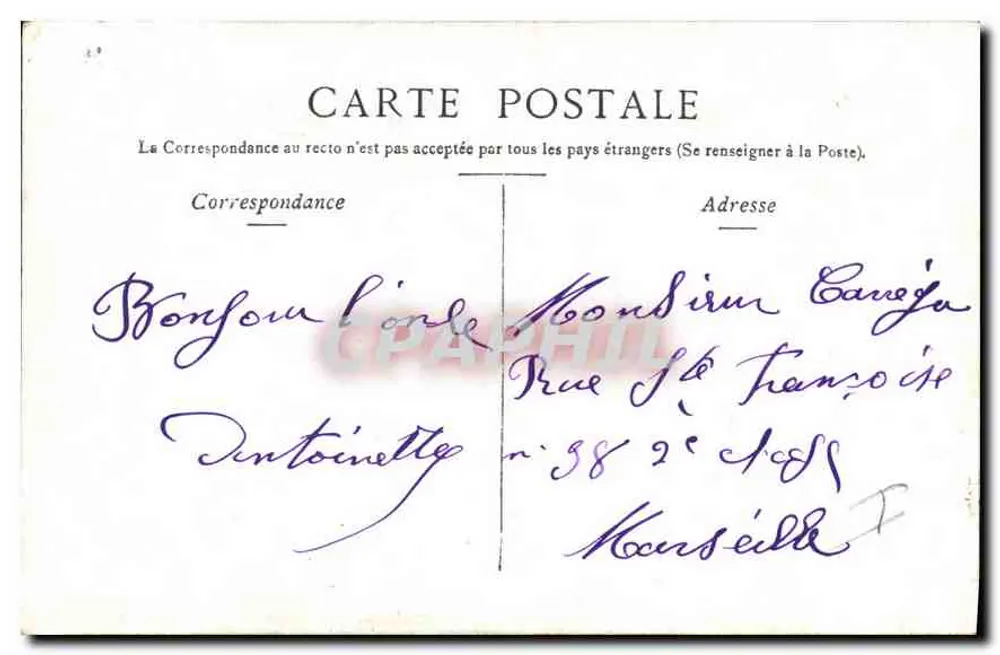 Omgeving van Vichy — Ruïnes van het kasteel van Billy — Staer & Cie, Parijs - Achterkant