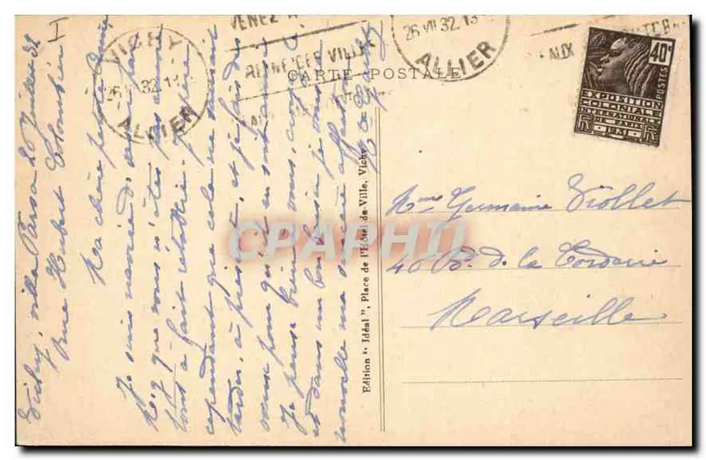 Vichy - Il Music-Hall — Editore Ideale, n° 437 - Verso