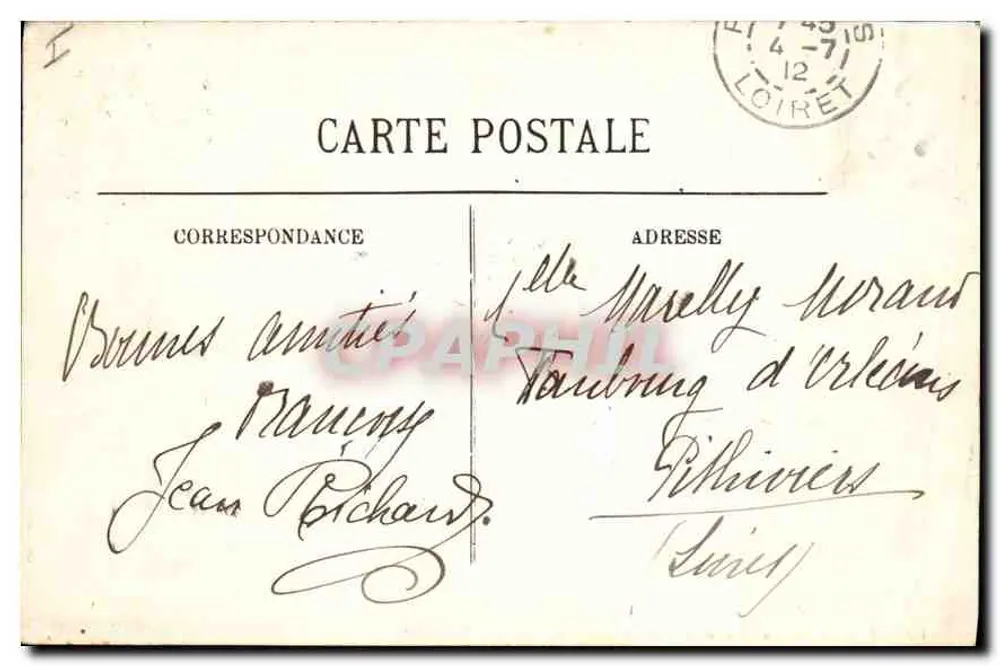 Vichy — A Casa da Sra. de Sévigné — LL - Verso