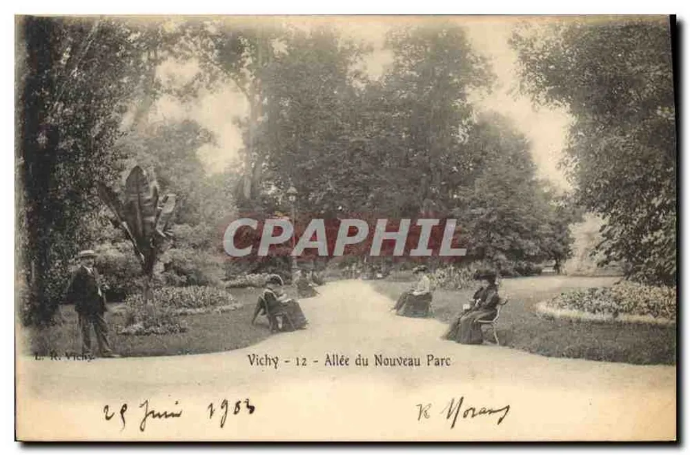 Vichy — Allée du Nouveau Parc — L. R. Vichy, n°12 - Vorderseite