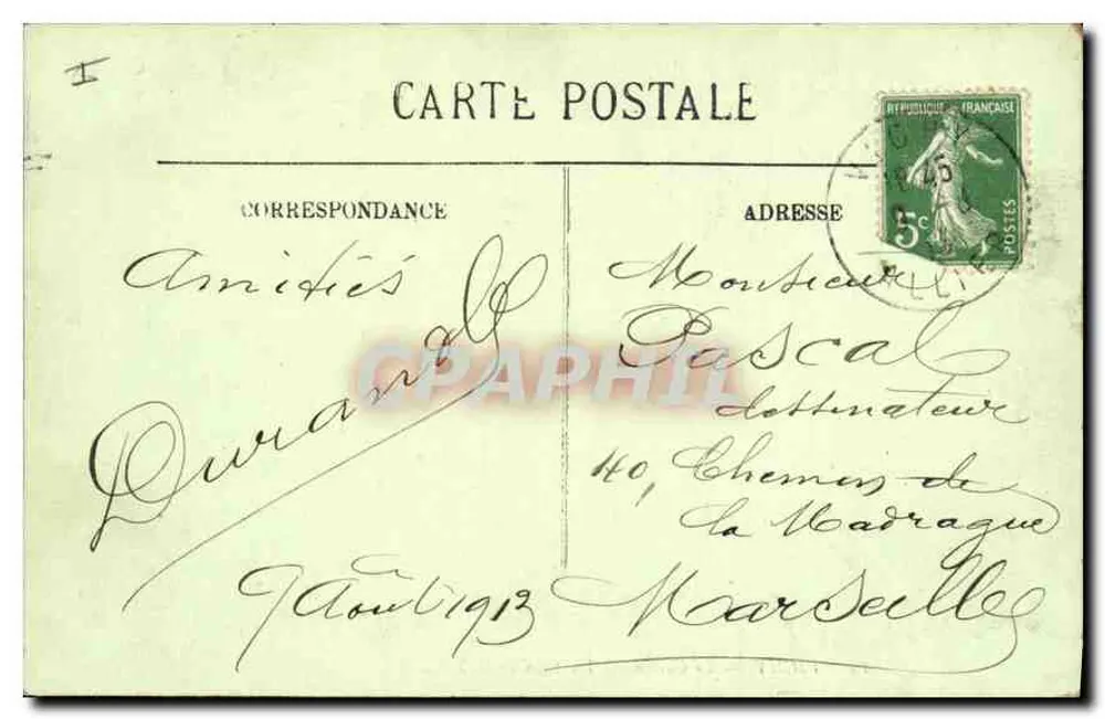 Vichy — Das Casino — Ein Stück der Terrasse — LL. n°19 - Rückseite