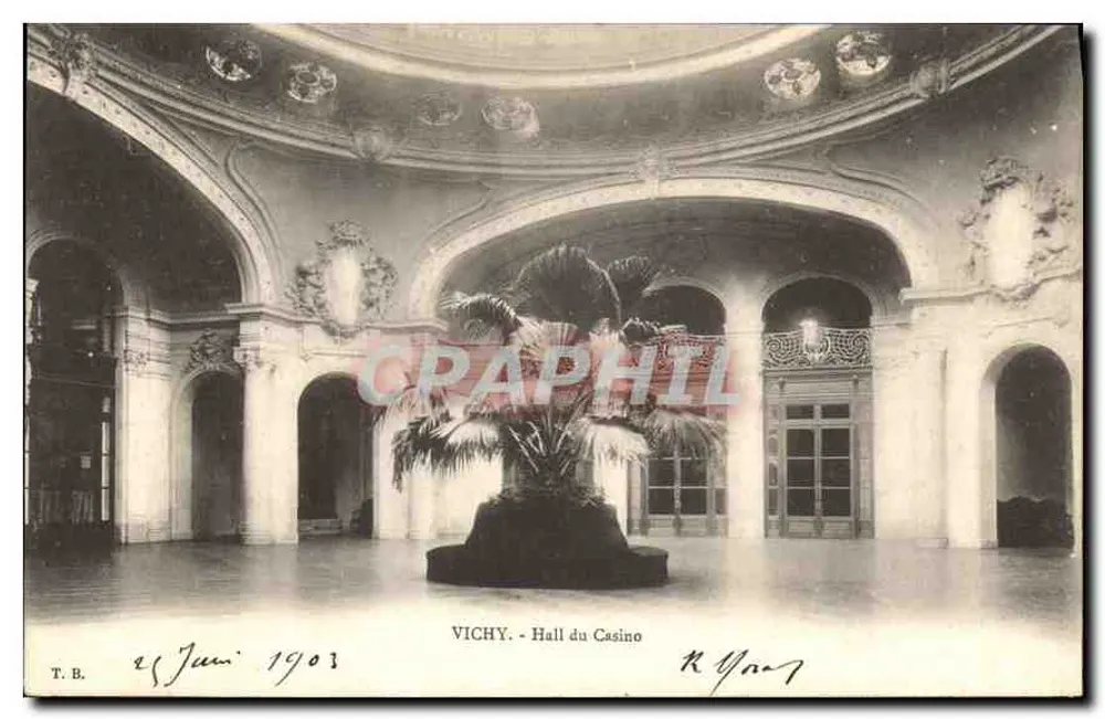 Vichy - Saal des Casinos — T.B. — datiert 28. Juni 1903 - Vorderseite
