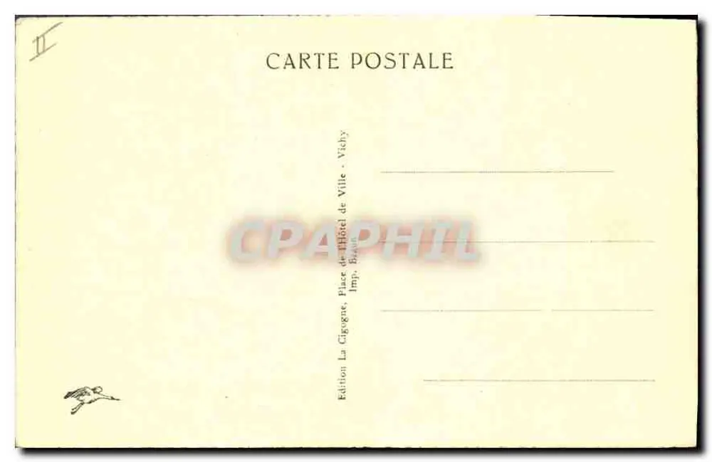 Vichy — Ansicht der Uhrturm (15. Jahrhundert) — Edition La Cigogne, Vichy - Rückseite