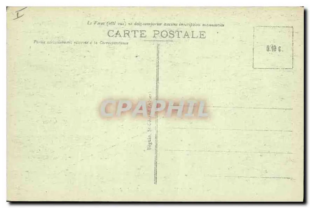 Vichy - Der Park - Schwannenteich — Craphil, n° 404 - Rückseite