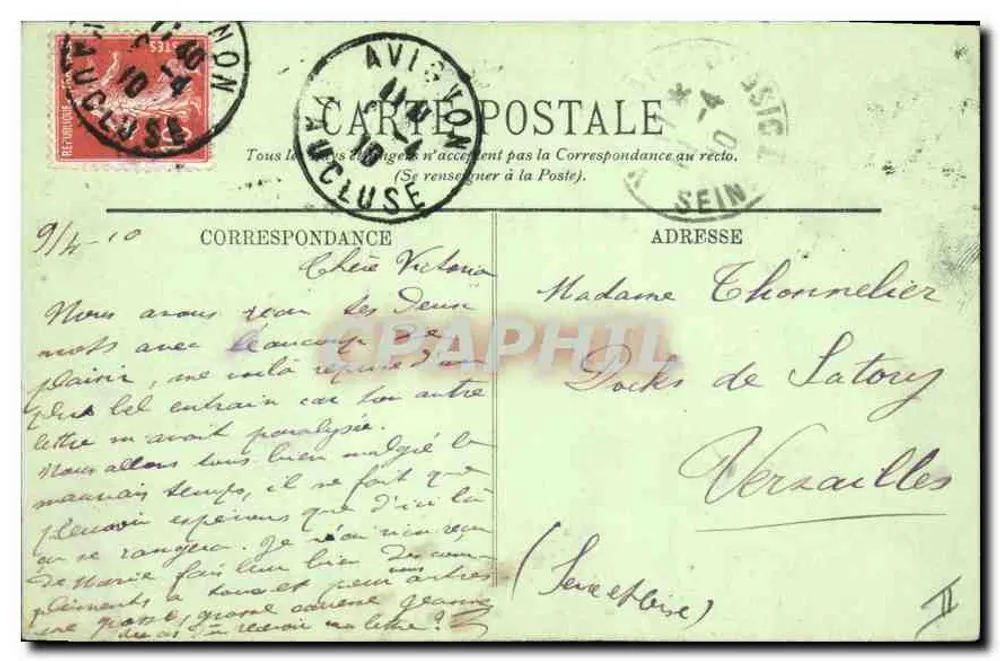 Vichy — Torre da Hora — L.L. - Verso