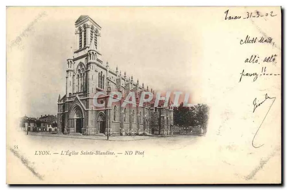 LYON — A Igreja de Santa Blândina — ND Phot - Frente