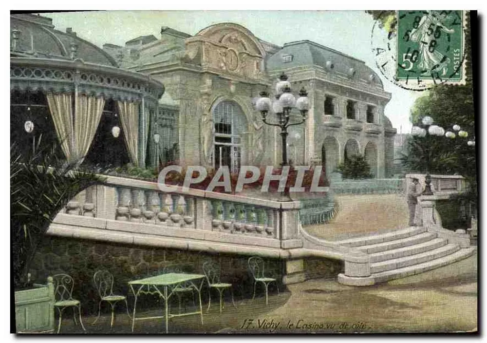Vichy, a visão lateral do Cassino — editor desconhecido, número de série 17 - Frente
