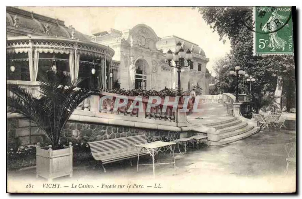 Vichy — O Casino — Fachada para o Parque — LL. - Frente
