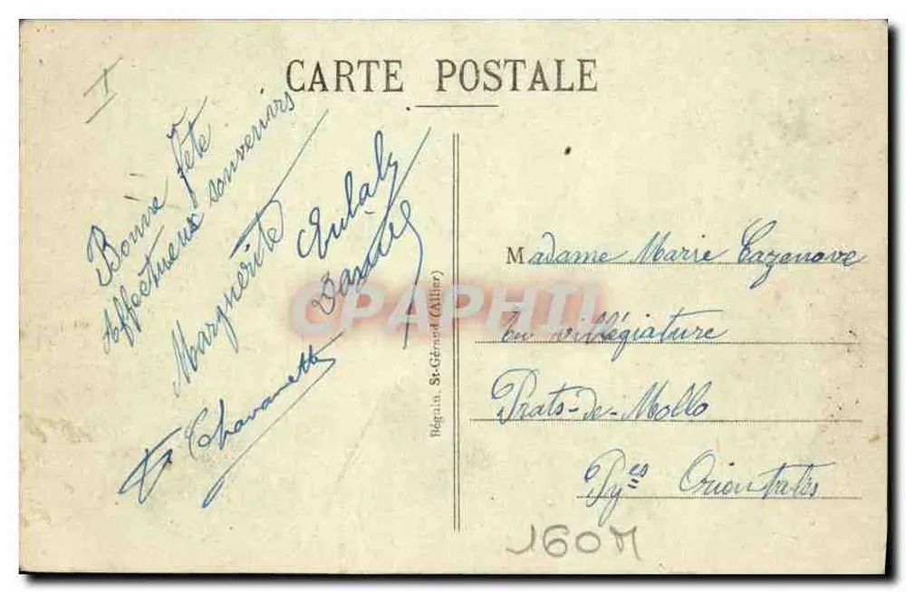 Vichy - Interior do Casino - O Salão — editor Le Hall, n° 623 - Verso