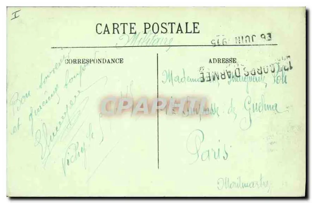 Vichy — Das Casino — Die Spielhalle — LL. - Rückseite