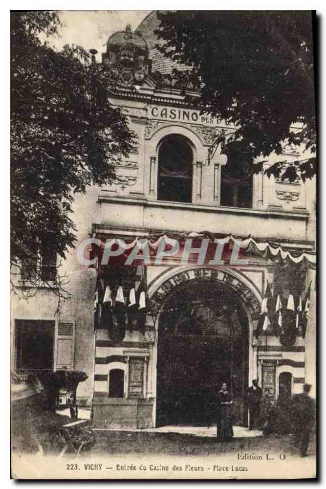 Vichy — Eingang zum Casino des Fleurs — Place Lucas — Ausgabe L. O. - Vorderseite