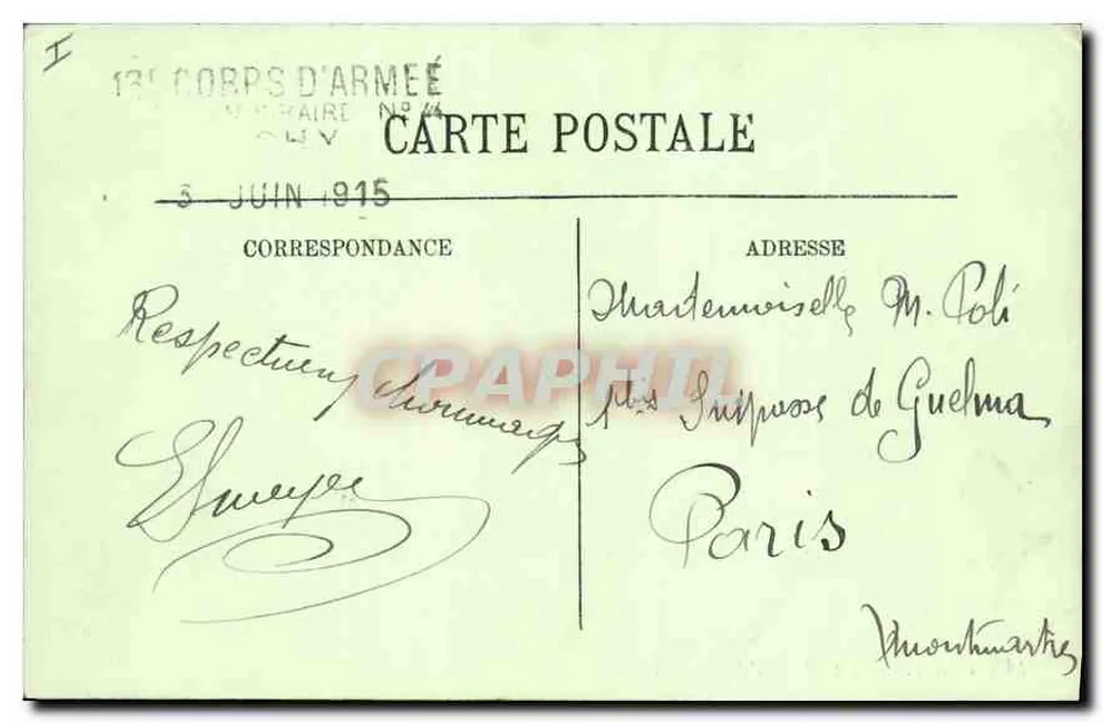 Vichy — De Brug over de Allier — LL. n° 414 - Achterkant