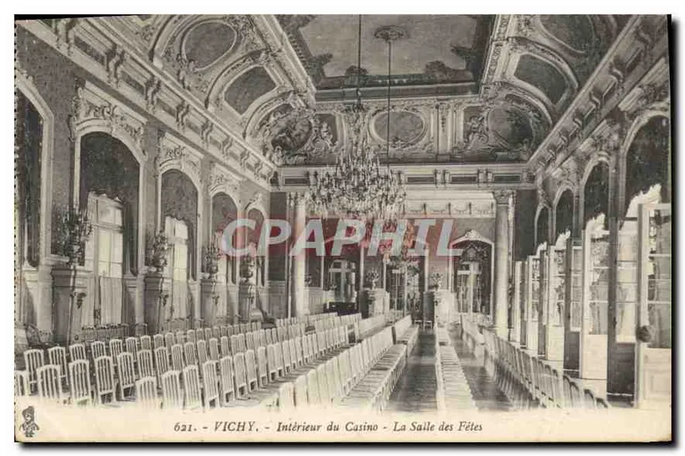 Vichy - Innenraum des Casinos - Die Saal der Feste - Vorderseite