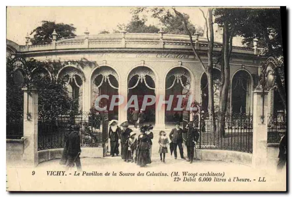 Vichy - Das Pavillon der Quelle der Celestins — (M. Woogt Architekt) — LL - Vorderseite