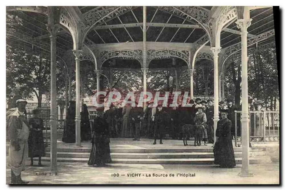 Vichy - A Fonte do Hospital — Liché J. R. n° 100 - Frente