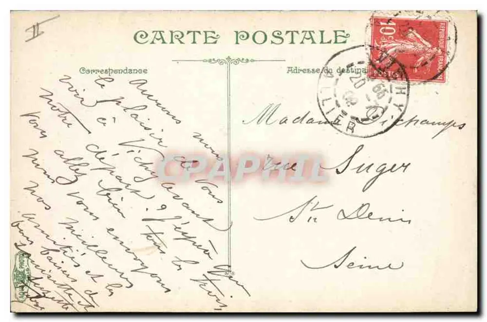 Vichy - Bahnhof der Ankunft — n°90 - Rückseite