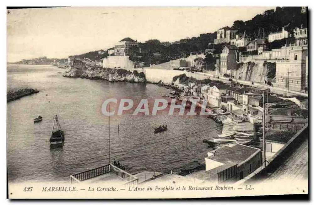 Marseille — Die Promenade — Die Anse du Prophète und das Restaurant Roubion — LL. n° 427 - Vorderseite