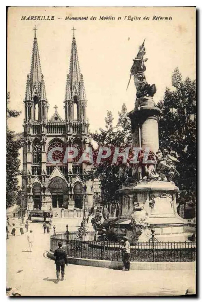 Marseille — Denkmal der Mobilien und die Kirche der Reformierten - Vorderseite