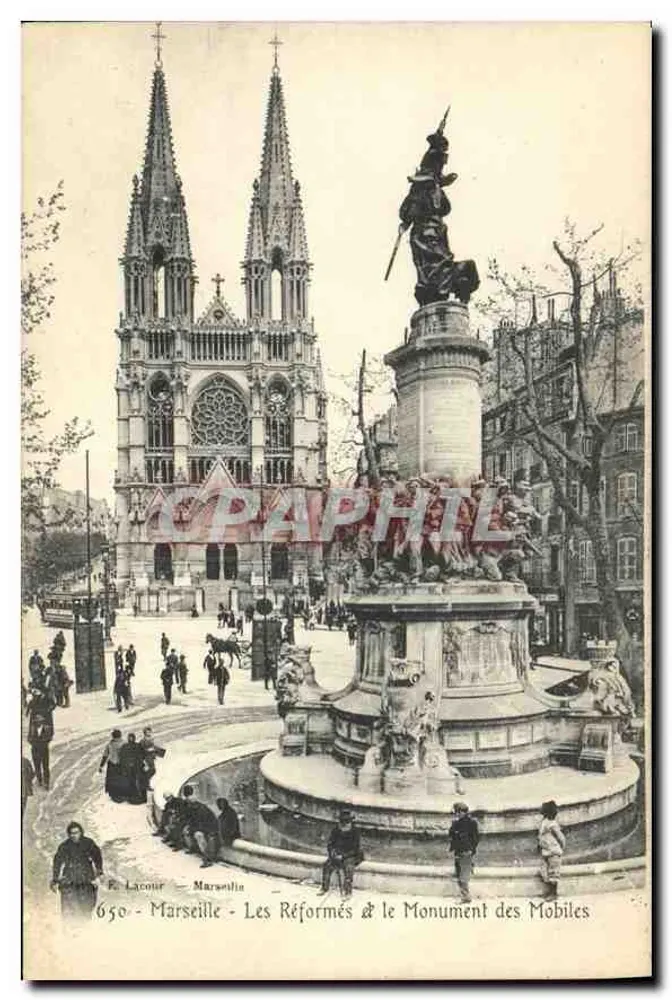 Marseille - Die Reformierten & das Denkmal der Mobiles — E. Lacoin - Nr. 650 - Vorderseite