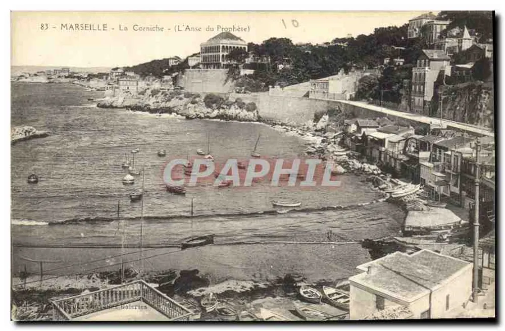 Marselha - A Corniche - (A Ense do Profeta) - Éd. Dalertes - Frente