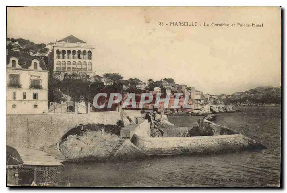 Marseille - De Corniche en Hotel Palace — Uitgave van de Soultelles, n°86 - Voorkant