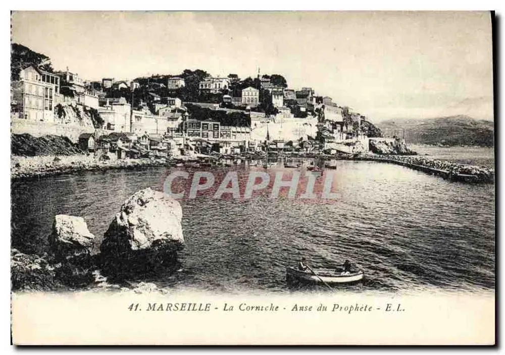 Marseille - A Corniche - Anse do Profeta - E.L. n°41 - Frente
