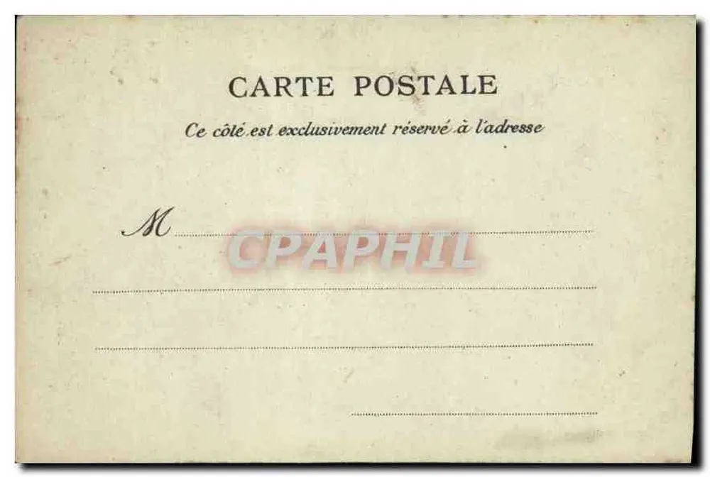 Place Estrangin - Marselha — Fonte com estátua — L.P. n°92 - Verso