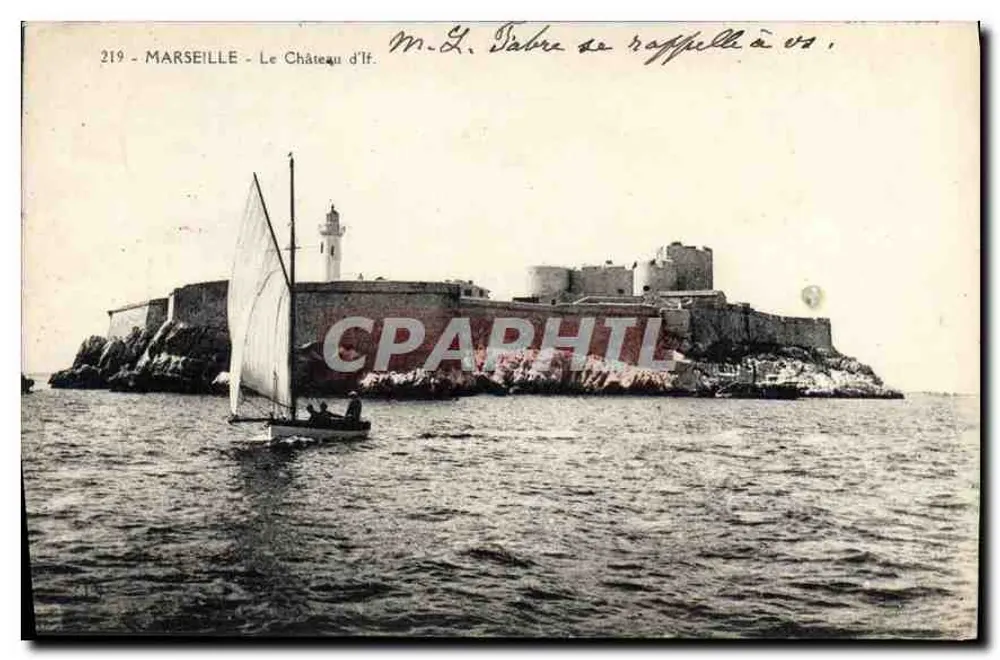 Marseille - O Castelo de If — editor anônimo, n° 219 - Frente