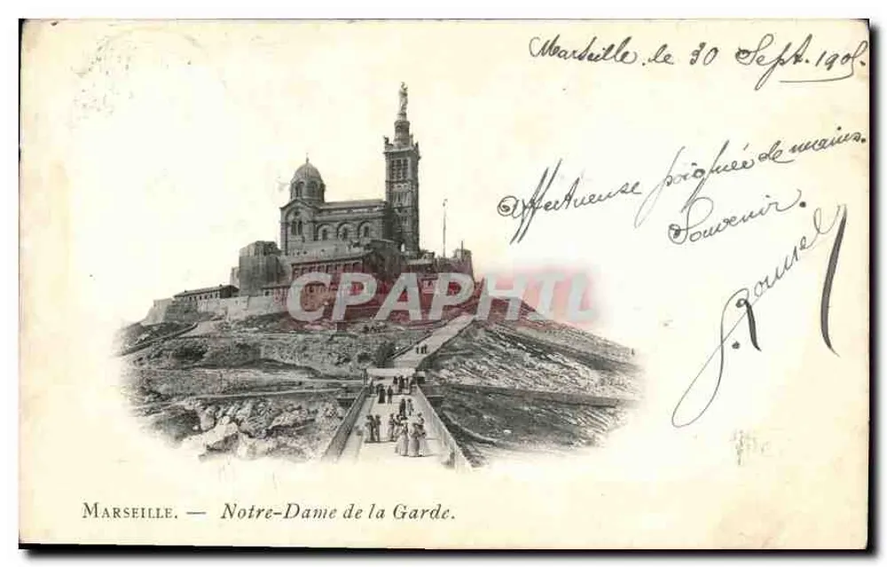 Marselha — Nossa Senhora da Guarda — editor não visível - Frente