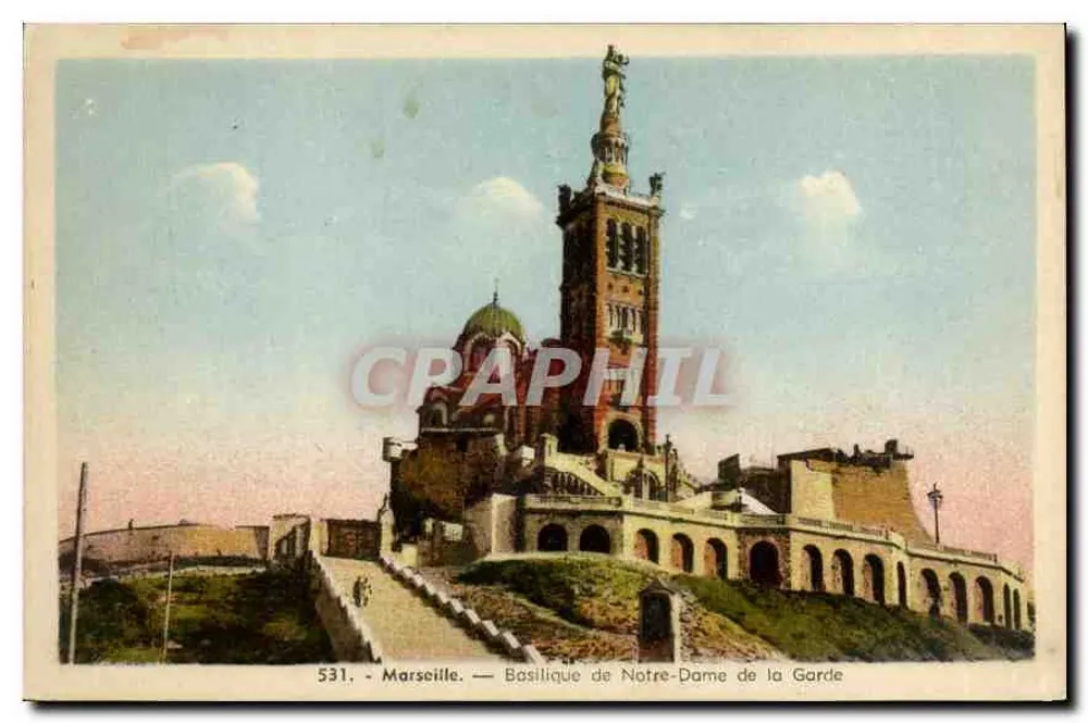 Marseille — Basílica de Nossa Senhora da Guarda — 531 - Frente