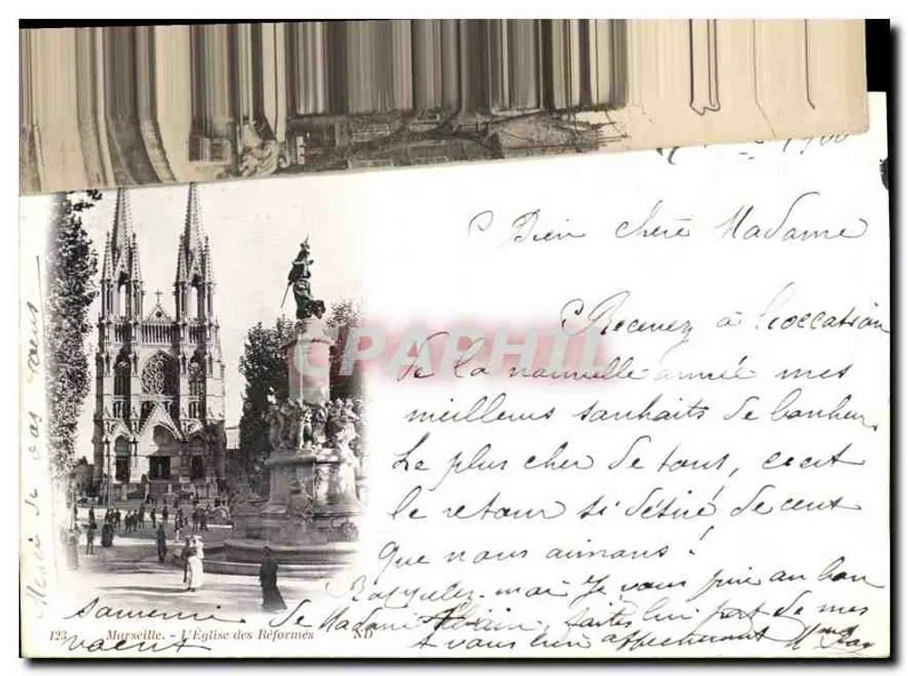 Marsiglia — La Chiesa dei Riformati — editore 'Marsiglia, Le Petit Journal', n°123 - Recto