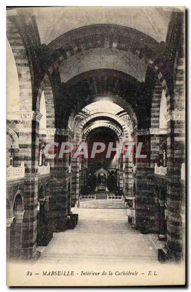 Marseille — Interior da Catedral — E L, n°82 - Frente