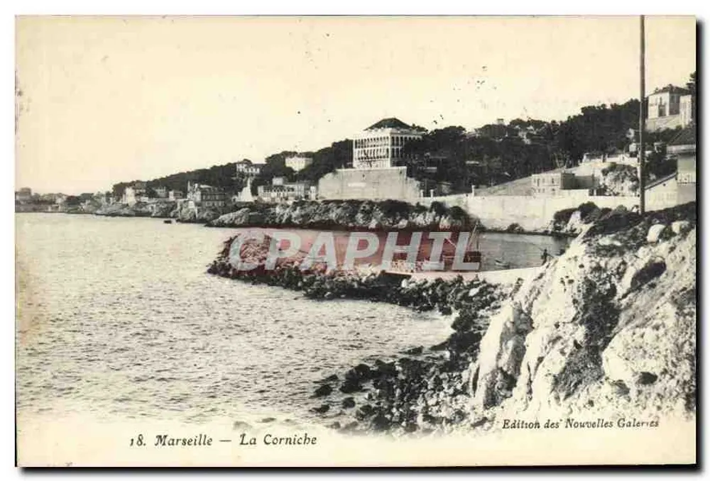 Marselha — A Corniche — Edição das Nouvelles Galeries - Frente