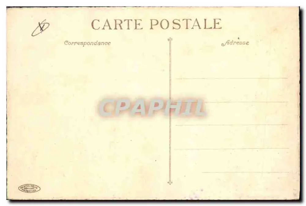 Marseille - Kathedrale und Festung Saint-Jean — Verlag: Druckerei Marseille - Rückseite