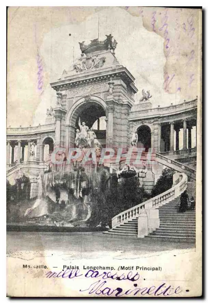 Marseille — Palais Longchamp (Hauptmotiv) — Marinette - Vorderseite