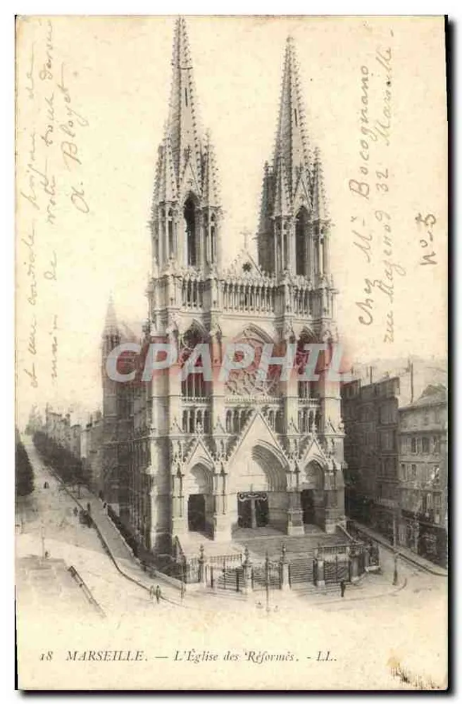 MARSEILLE — A Igreja dos Reformados — LL. — Chy M. Bocognano, rue Royat, n°5 - Frente