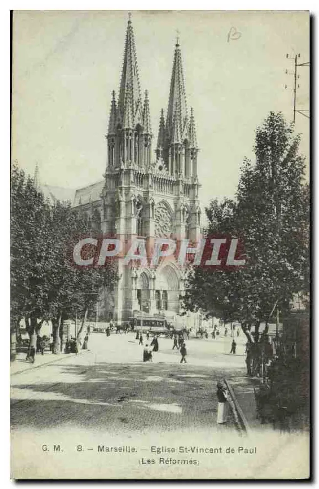 Marseille — Kirche Saint-Vincent de Paul — Les Réformés — G. M. 8 - Vorderseite
