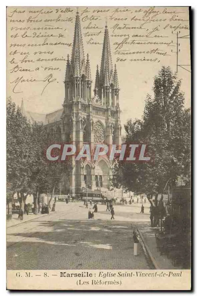 Marseille : Kirche Saint-Vincent-de-Paul (Die Reformierte) — G. M. — 8 - Vorderseite